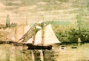 Winslow Homer Gloucester Schooners and Sloop Norge oil painting reproduction